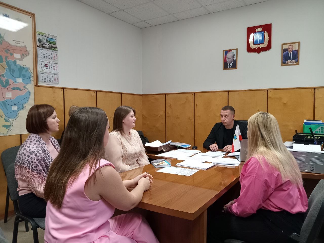 Встреча с молодыми учителями Лысогорского района.