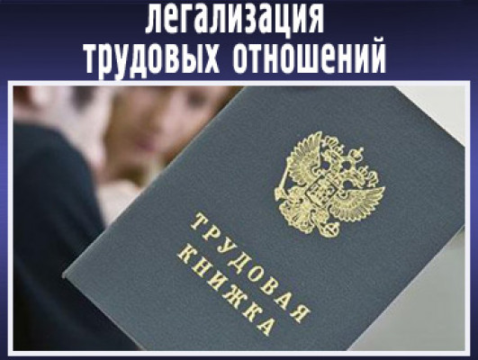 Налоговая служба проводит работу по легализации трудовых отношений.