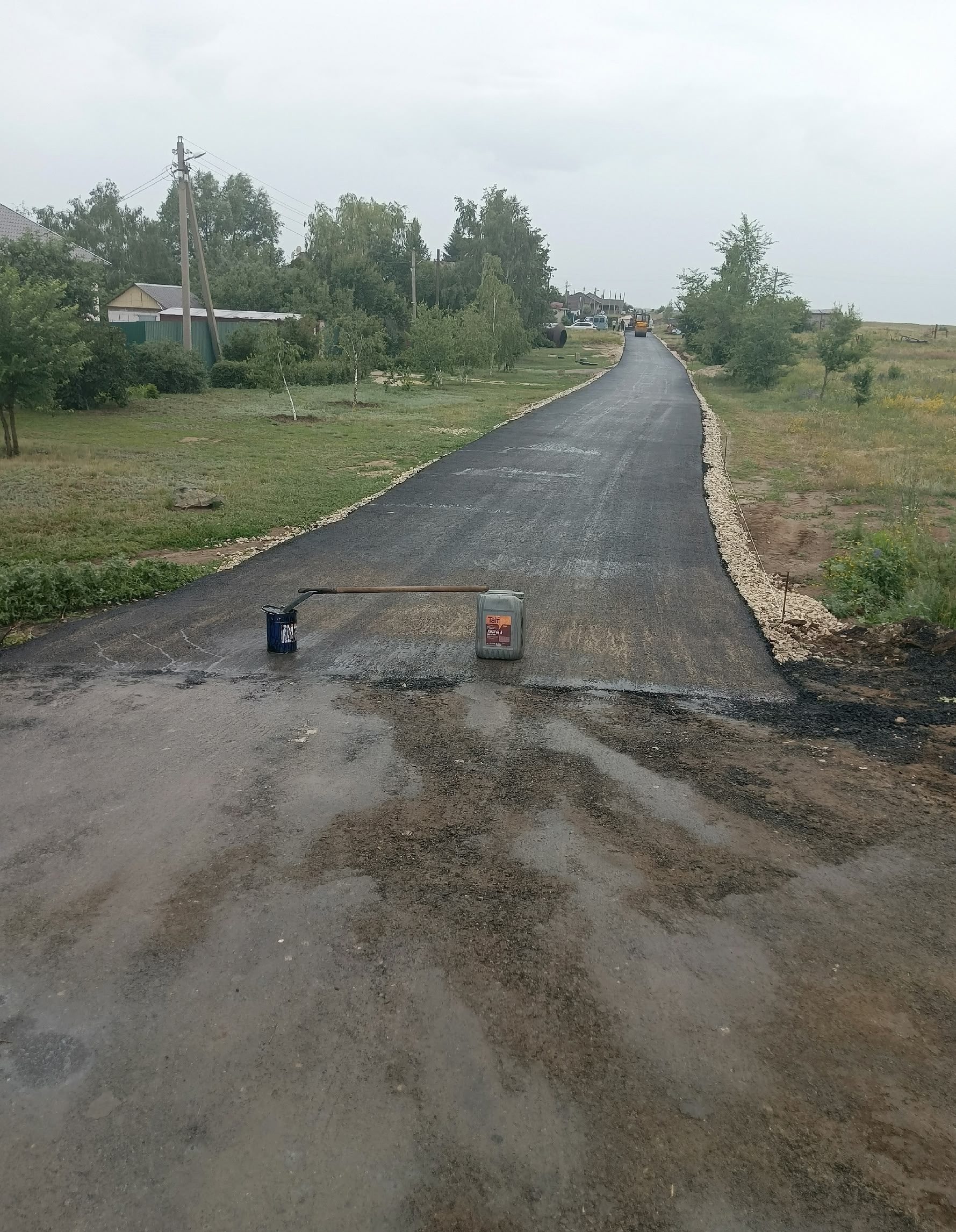 В селе Большие Копены в рамках региональной программы ведутся работы по ремонту автомобильных дорог.
