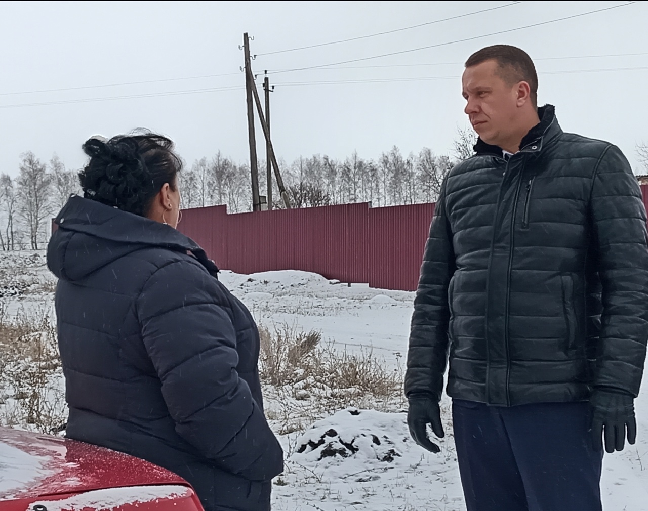 Глава района Сергей Фартуков посетил село Бутырки.