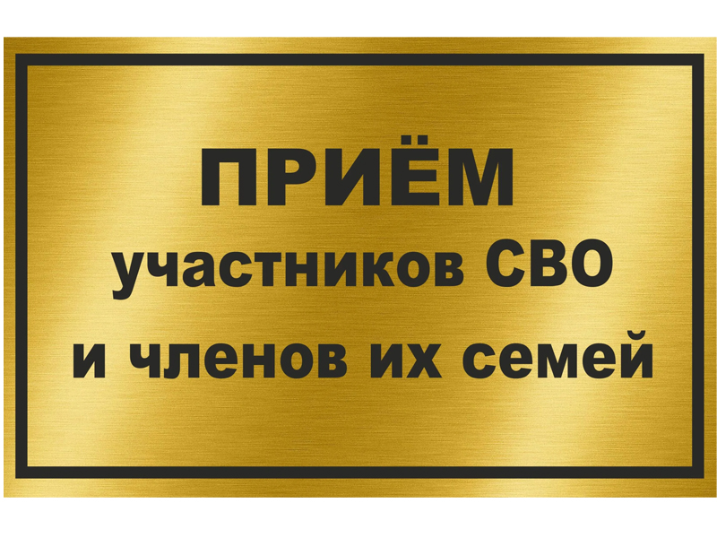 По поручению губернатора области Романа Викторовича Бусаргина Глава Лысогорского муниципального района   проведет прием участников специальной военной операции и членов их семей .