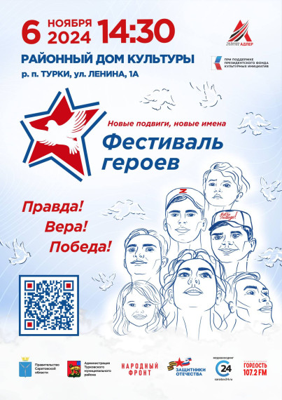 "Фестиваль героев. Новые подвиги, новые имена" в Турках 06.11.2024г.. "Фестиваль героев. Новые подвиги, новые имена" в Турках 06.11.2024г..